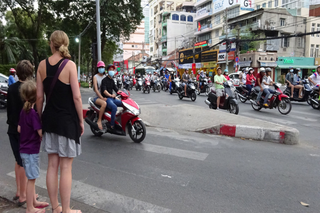 How to Cross the Street in Vietnam