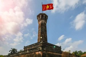 hanoi flag tower inside