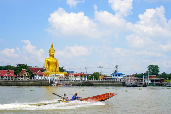 Golden Buddha of Sop Ruak - mekong river cruises