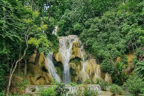 Kuang Si Waterfalls- Mekong River Cruise