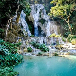 Kuang Si Waterfalls - laos river cruises