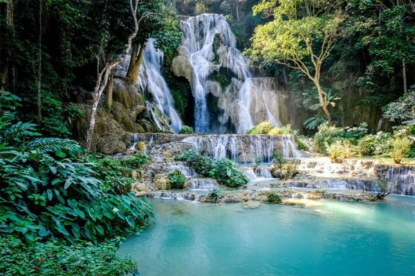 Kuang Si Waterfalls - laos river cruises