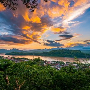 Mount Phou Si - mekong river cruises