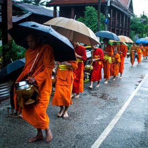 Tak Bat - laos river cruises