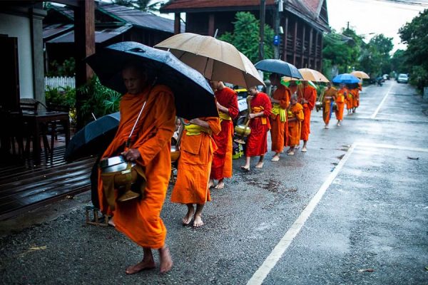 Tak Bat - laos river cruises